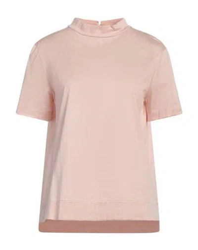 Circolo 1901 Woman T-shirt Blush Size M Cotton In Pink