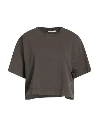 Circolo 1901 Woman T-shirt Charcoal Size M Cotton In Gray