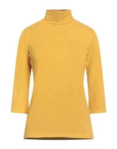 Circolo 1901 Woman T-shirt Marigold Size M Cotton, Elastane In Yellow