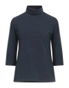 Circolo 1901 Woman T-shirt Midnight Blue Size L Cotton, Elastane