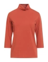 Circolo 1901 Woman T-shirt Rust Size M Cotton, Elastane In Pink