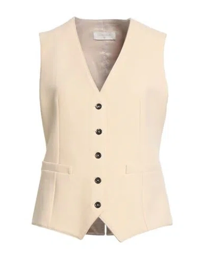 Circolo 1901 Woman Tailored Vest Sand Size 6 Cotton, Elastane