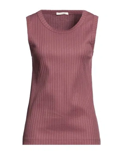 Circolo 1901 Woman Top Mauve Size M Cotton, Elastane In Purple