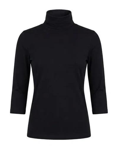 Circolo 1901 Woman T-shirt Black Size S Cotton, Elastane