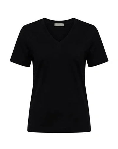 Circolo 1901 Woman T-shirt Black Size S Cotton, Elastane