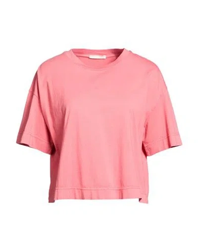 Circolo 1901 Woman T-shirt Coral Size S Cotton In Red