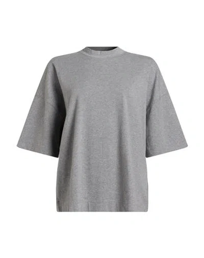 Circolo 1901 Woman T-shirt Grey Size Xs Cotton, Elastane In Gray