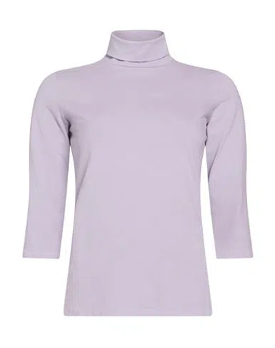 Circolo 1901 Woman T-shirt Lilac Size M Cotton, Elastane In Pink