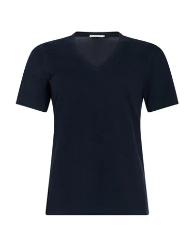 Circolo 1901 Woman T-shirt Midnight Blue Size M Cotton, Elastane