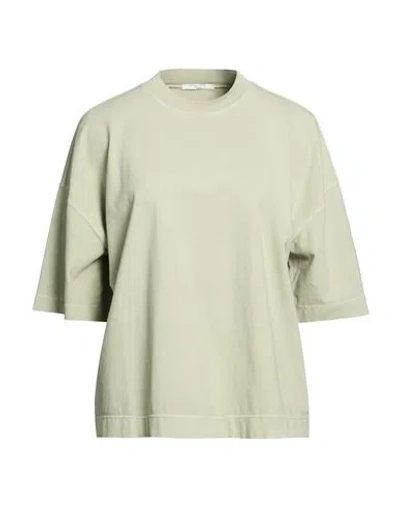 Circolo 1901 Woman T-shirt Sage Green Size M Cotton, Elastane