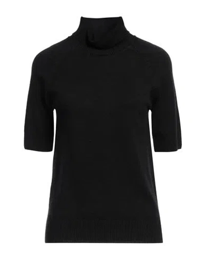 Circolo 1901 Woman Turtleneck Black Size M Virgin Wool