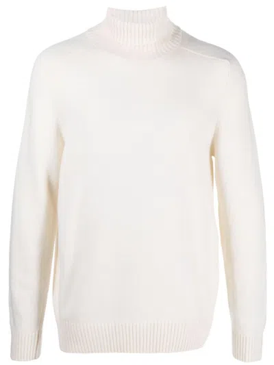 Circolo 1901 Wool Turtleneck Sweater In White