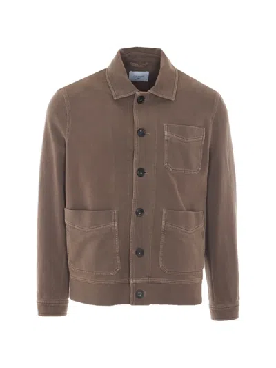 Circolo 1901 Work Button-front Jacket In Brown