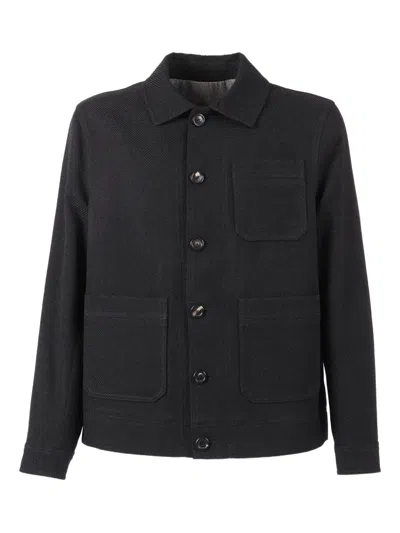 Circolo 1901 Work Jacket Wool In Black
