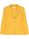 Circolo 1901 Yellow Single-breasted Pique Jacket In Yellow