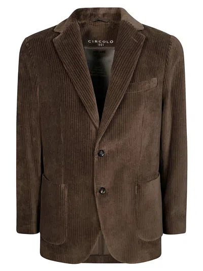 Circolo Giacca Velluto A Coste In Brown