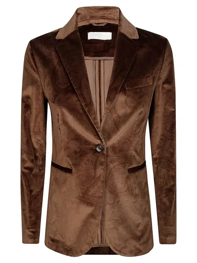 Circolo Giacca Velluto In Beige