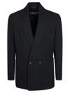 Circolo Men's Button-closure Sweatshirt Jacket In Nero