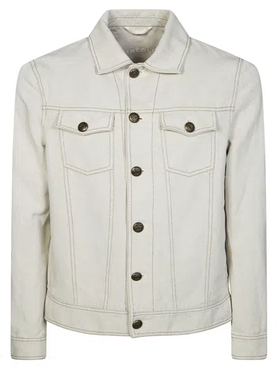 Circolo Stylish Men's Jacket In Beige