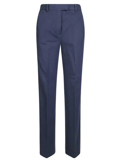 Circolo Tailored Straight-leg Pants In Blue