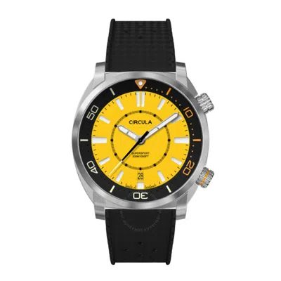 Circula Supersport Yellow Dial Men's Watch Se-st-ys In Orange