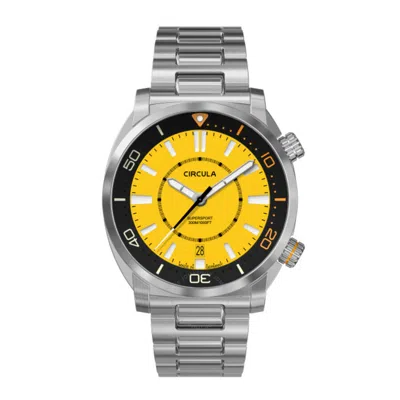 Circula Supersport Yellow Dial Men's Watch Se-st-ys+sh-a