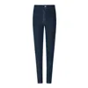 Circular Path Ankle Crop Skinny Jeans - Midnight Blue In Blue