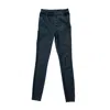 Circular Path Black Button Fly Skinny Jean In Blue