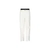Circular Path Black / White Loose Denim Wide Leg Pants - White-black In Multi
