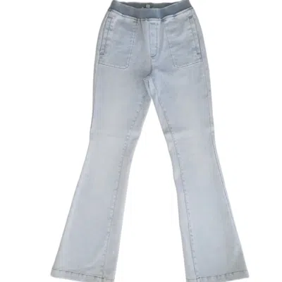 Circular Path Blue Calista Terry Pull On Jean - Tall