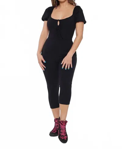 Circular Path Jill Romper In Black