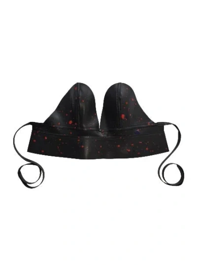 Circular Path Women's Black / Blue / Red  X Amanda Murray Reversible Wrap Corset Belt-red-blue In Multi