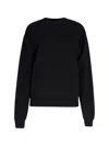 Circular Path Women's Black Boyfriend Sweatshirt In Black