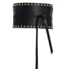 Circular Path Women's Black / Gold Corset Belt Studs - Black-gold In Brown