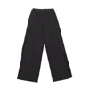 Circular Path Women's Black Pinstripe Pant Satin Waistband In Black