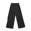 Circular Path Women's Black Pinstripe Tall Pant Satin Waistband In Black