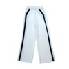 Shop Circular Path Women's Black / White Striped Track Pant - White Black