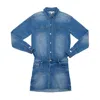 Circular Path Women's Blue Denim Dress Jordan In Blue