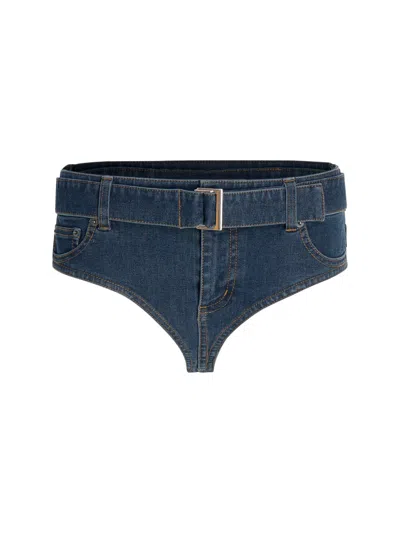 Circular Path Women's Brief Bikini Bottoms - Blue