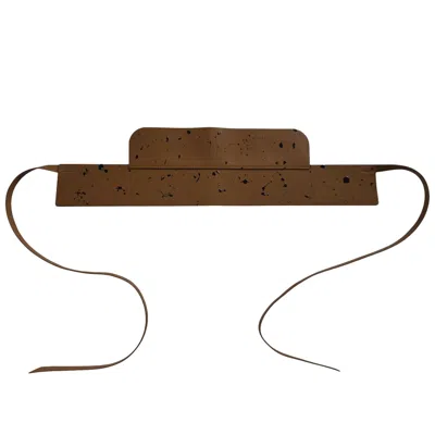 Circular Path Women's Brown / Blue  X Amanda Murray - Reversible - Corset Belt - Pecan-blue In Multi