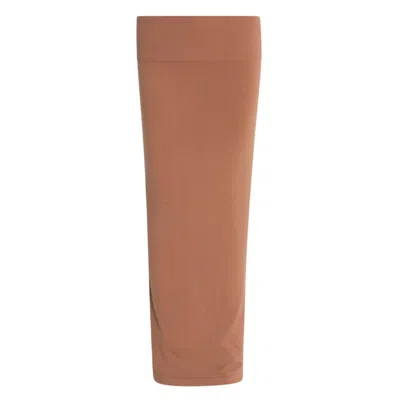 Circular Path Women's Brown Maxi Tube Skirt - Pecan - Tall