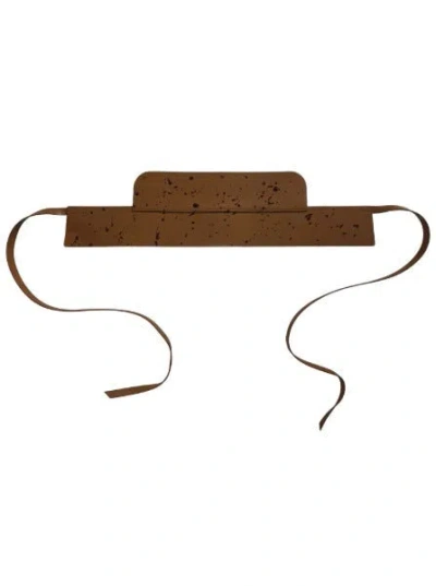 Circular Path Women's  X Amanda Murray Reversible Corset Belt - Pecan-plum In Multi