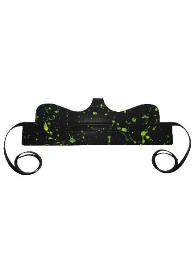 Circular Path Women's  X Amanda Murray Reversible Cut Out Corset Belt Black-neon Yellow In Multi