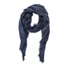Circular Path Women's Croc Print Scarf - Black