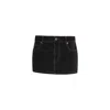Circular Path Women's Micro Mini Skirt - Black In Black