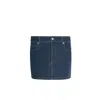 Circular Path Women's Micro Mini Skirt - Midnight Blue In Blue