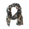 Circular Path Women's Neutrals / Black / Brown Animal Print Scarf