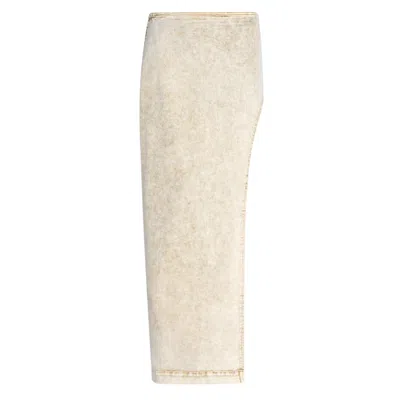 Circular Path Women's Neutrals Denim Maxi Skirt - Sand