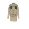Circular Path Women's Neutrals Jordan Denim Dress - Sand In Multi