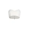 Circular Path Women's Strapless Denim Crop Top - White In White